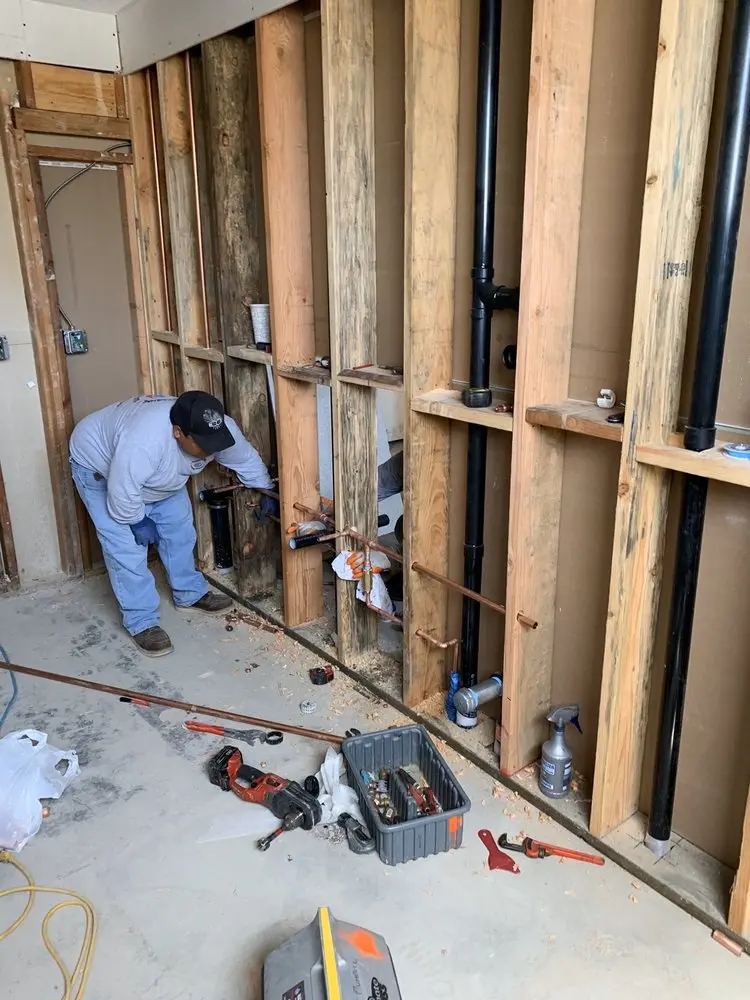 Commercial rough-in plumbing for Water Heater Replacement in Fitzell